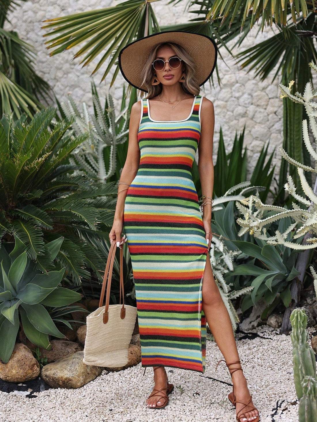 Iwona - Boho sukienka plażowa damska