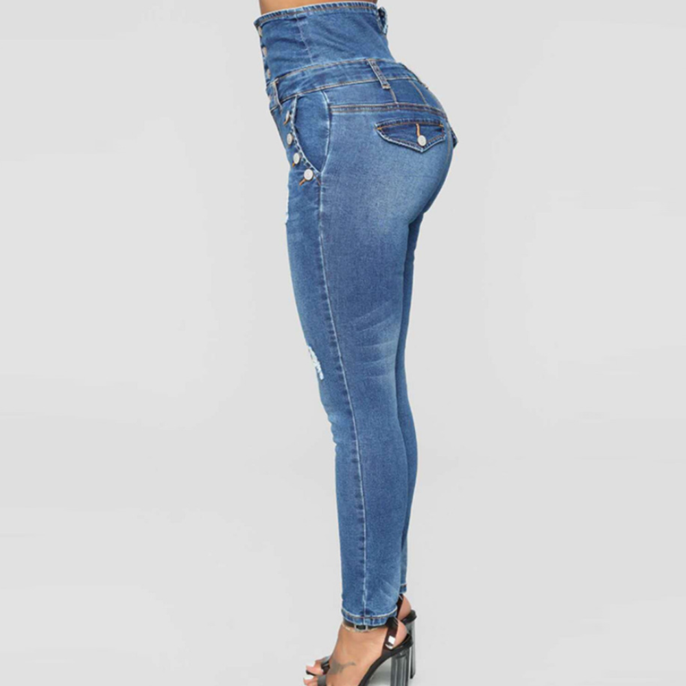 Karolina - Eleganckie spodnie skinny z wysoką talią dla kobiet