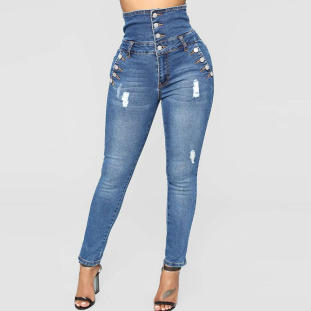 Karolina - Eleganckie spodnie skinny z wysoką talią dla kobiet