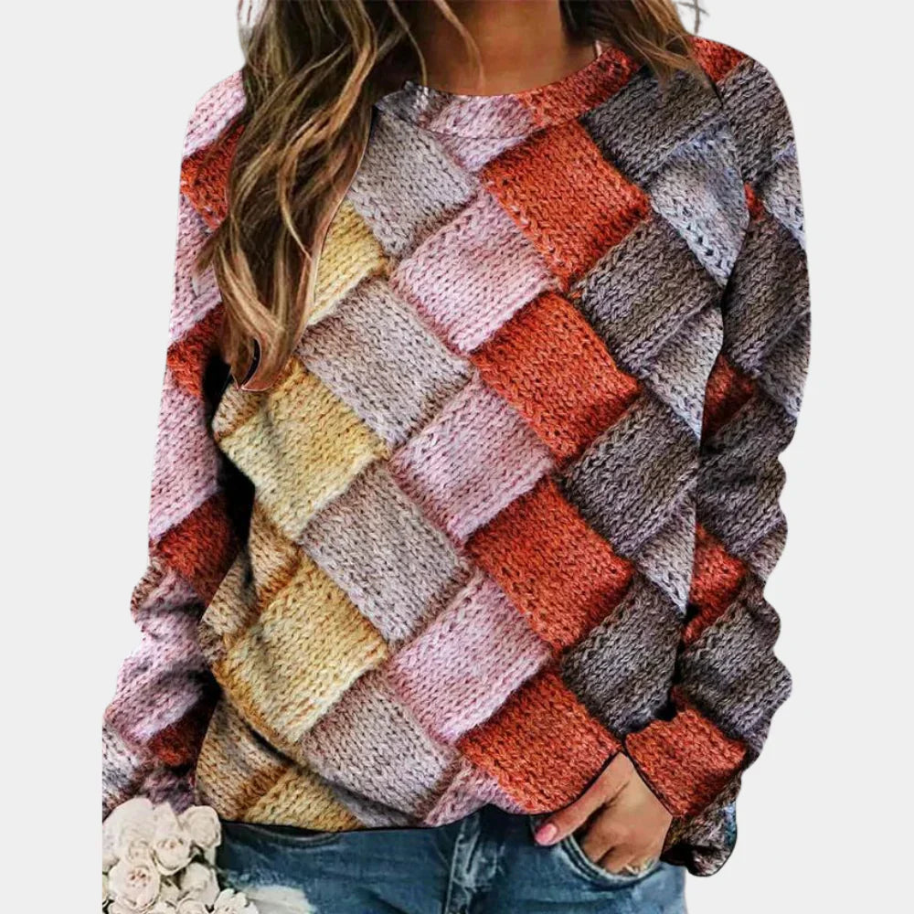 Bella Damski Sweter – Miękki Dzianinowy Materiał z Nowoczesnym Krojem i Wysokim Komfortem Noszenia