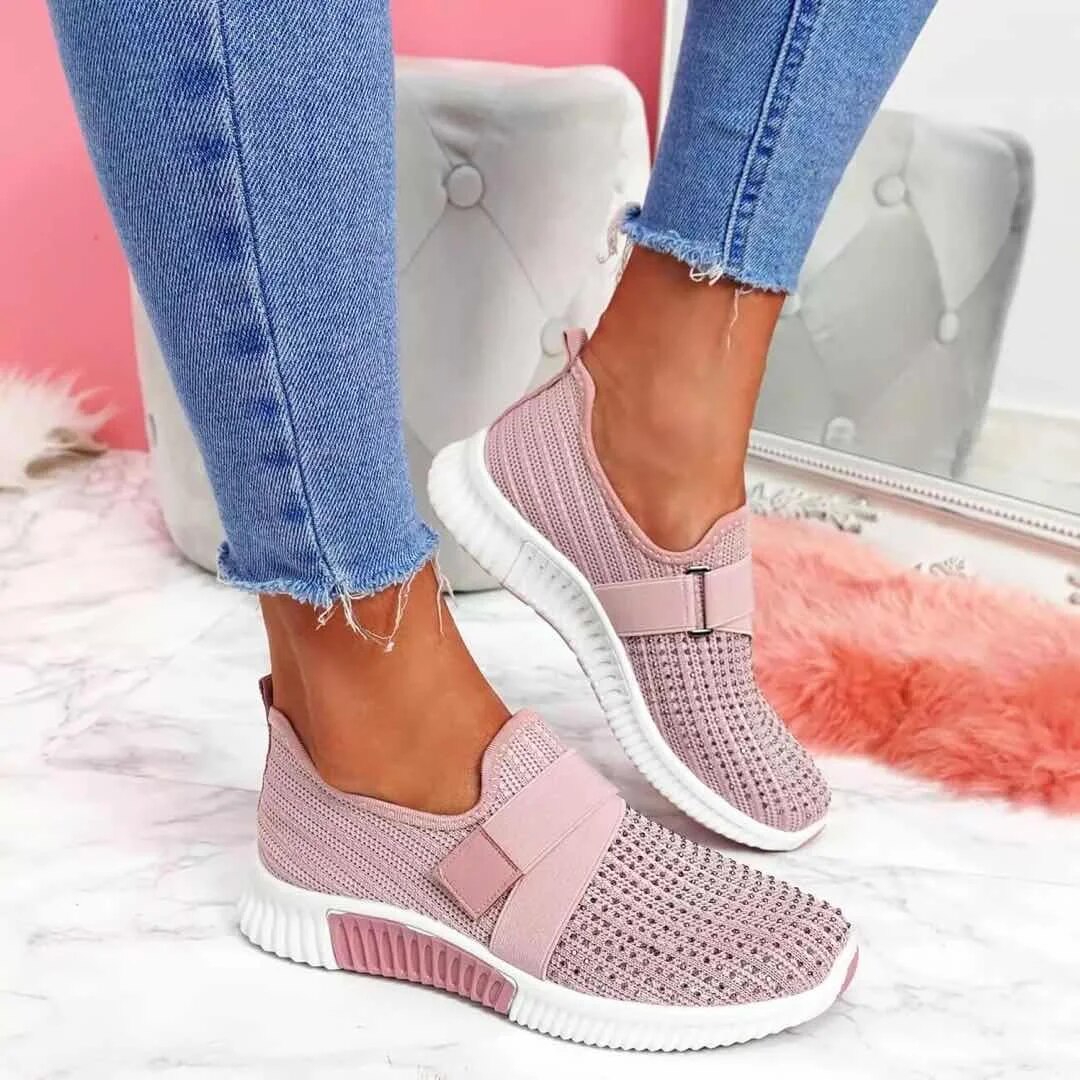 Blaire - Przewiewne sneakersy na rzepy