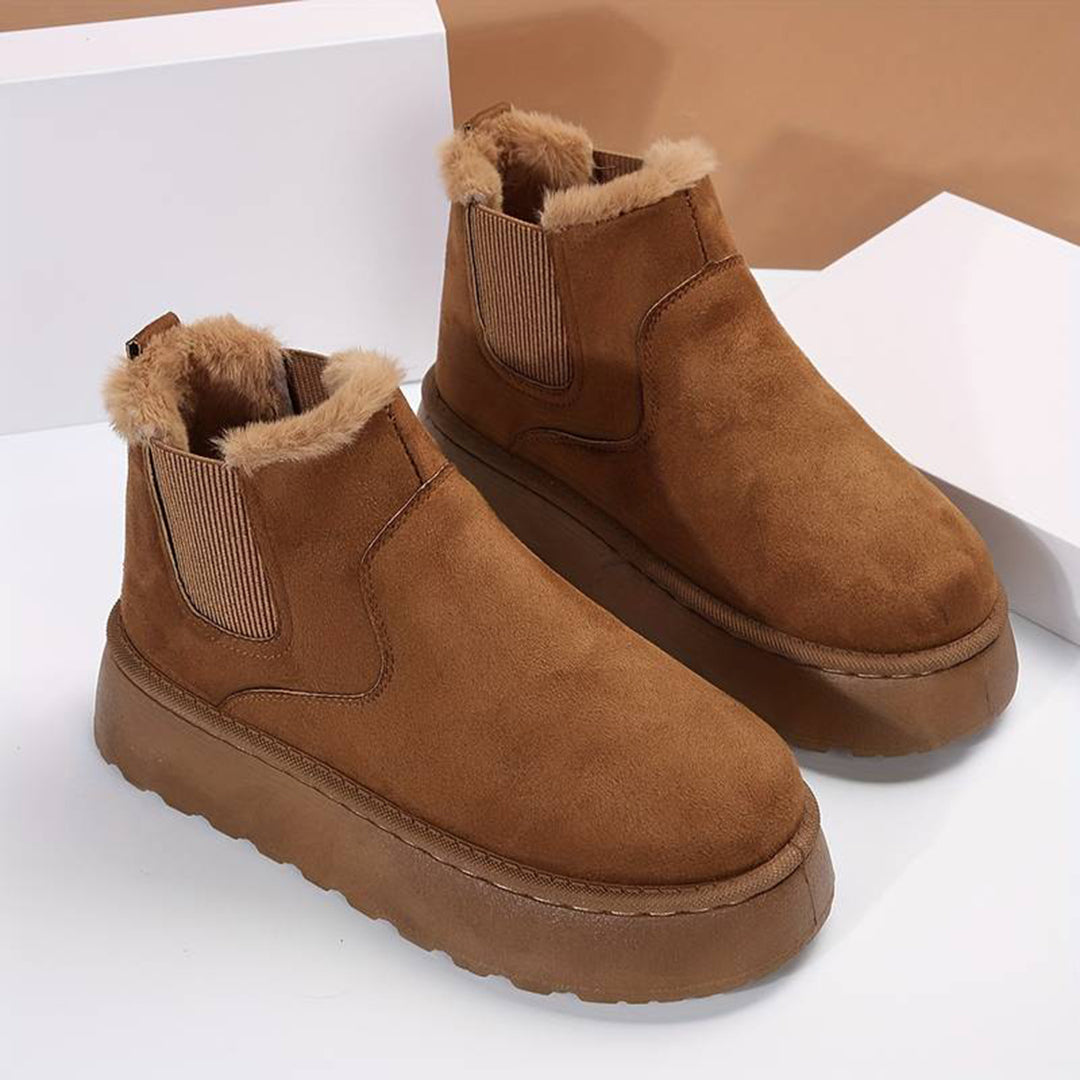 Oliwia - Modne buty zimowe z wygodną grubą podeszwą