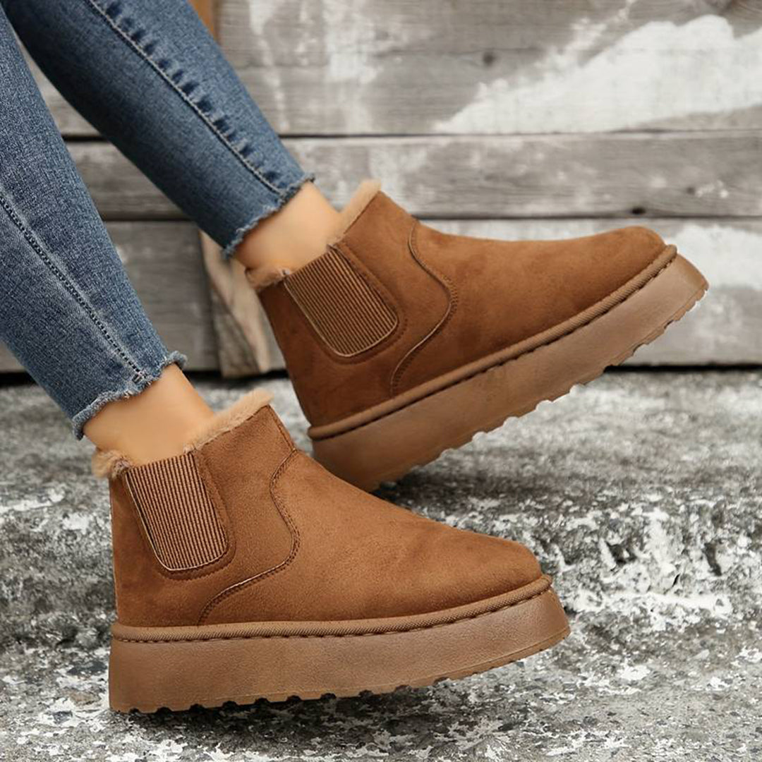 Oliwia - Modne buty zimowe z wygodną grubą podeszwą
