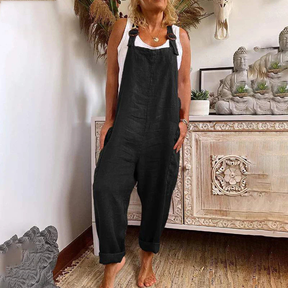 Lniane ogrodniczki damskie - Stylowy i wygodny strój na każdą okazję
