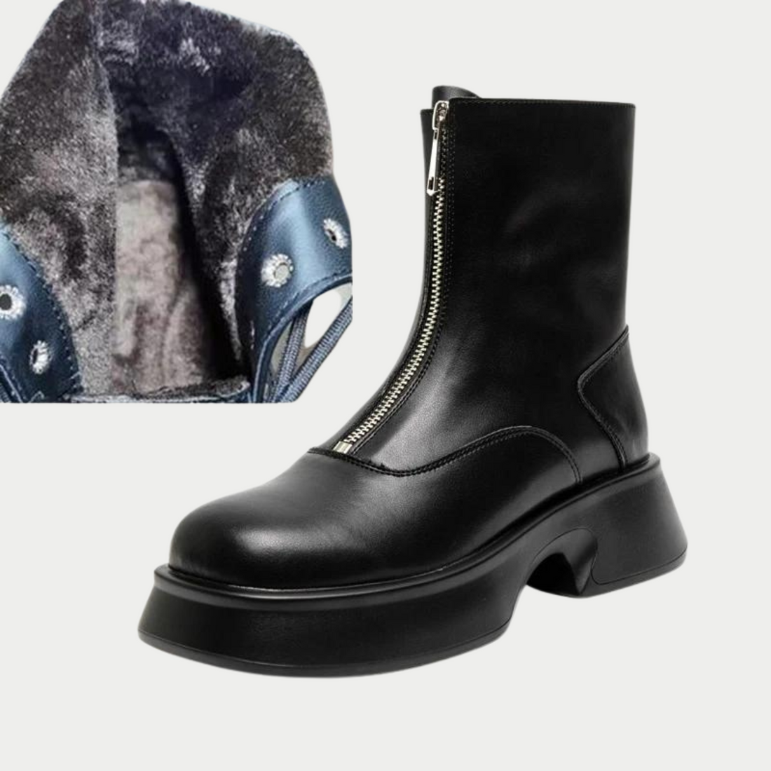 Alina - luksusowe buty zimowe ze sztucznego futra zapewniające najwyższy styl i wygodę