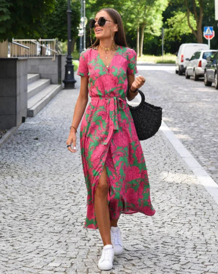 Linda - Letnia Sukienka w Kwiaty